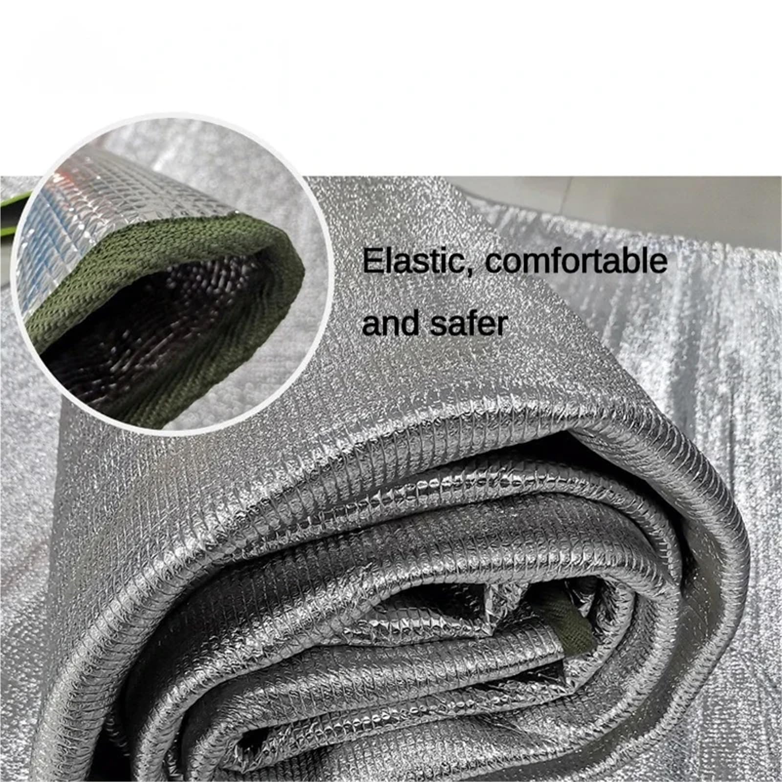 Esterilla térmica Profesional for Acampar al Aire Libre, Resistente a la Humedad y con película de Aluminio Doble Cara 6 mm Espesor para Camping o Picnic
