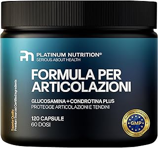 Joint Complex con Glucosamina Condroitina MSM, Vitamina C e B6 | Integratore Articolazioni Cartilagine Ginocchio, Ossa e Tendini | Aiuta a Ridurre Dolori Articolari | 120 Capsule