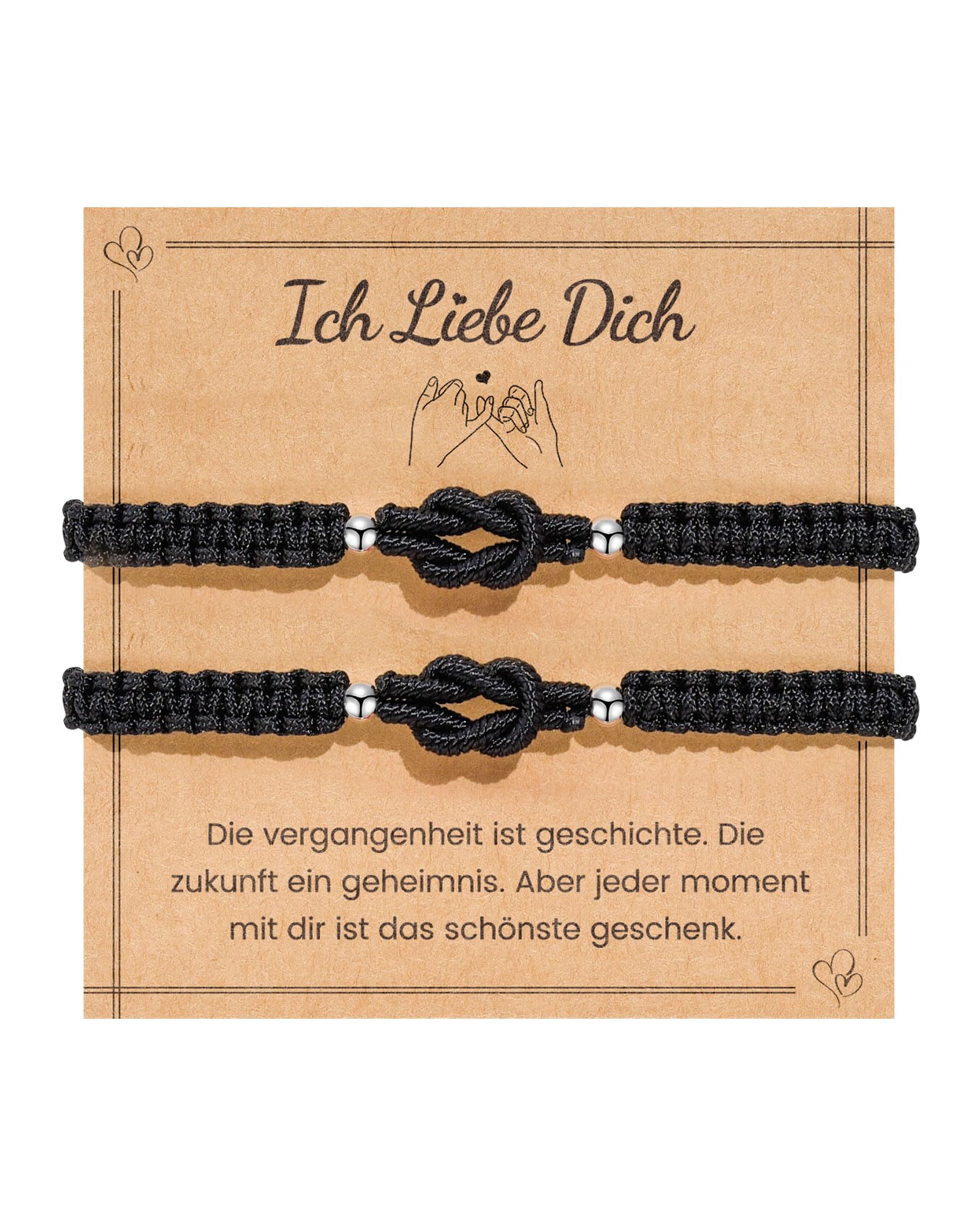 MANVEN Partner Geschenke Partnerarmbänder Paar Geschenke Pärchen Armband Paare Valentinstag Jahrestag Weihnachtstag Hochzeitstag für Ihn Sie Mann Frau Freunde Freundinnen Ehemänner Ehefrauen
