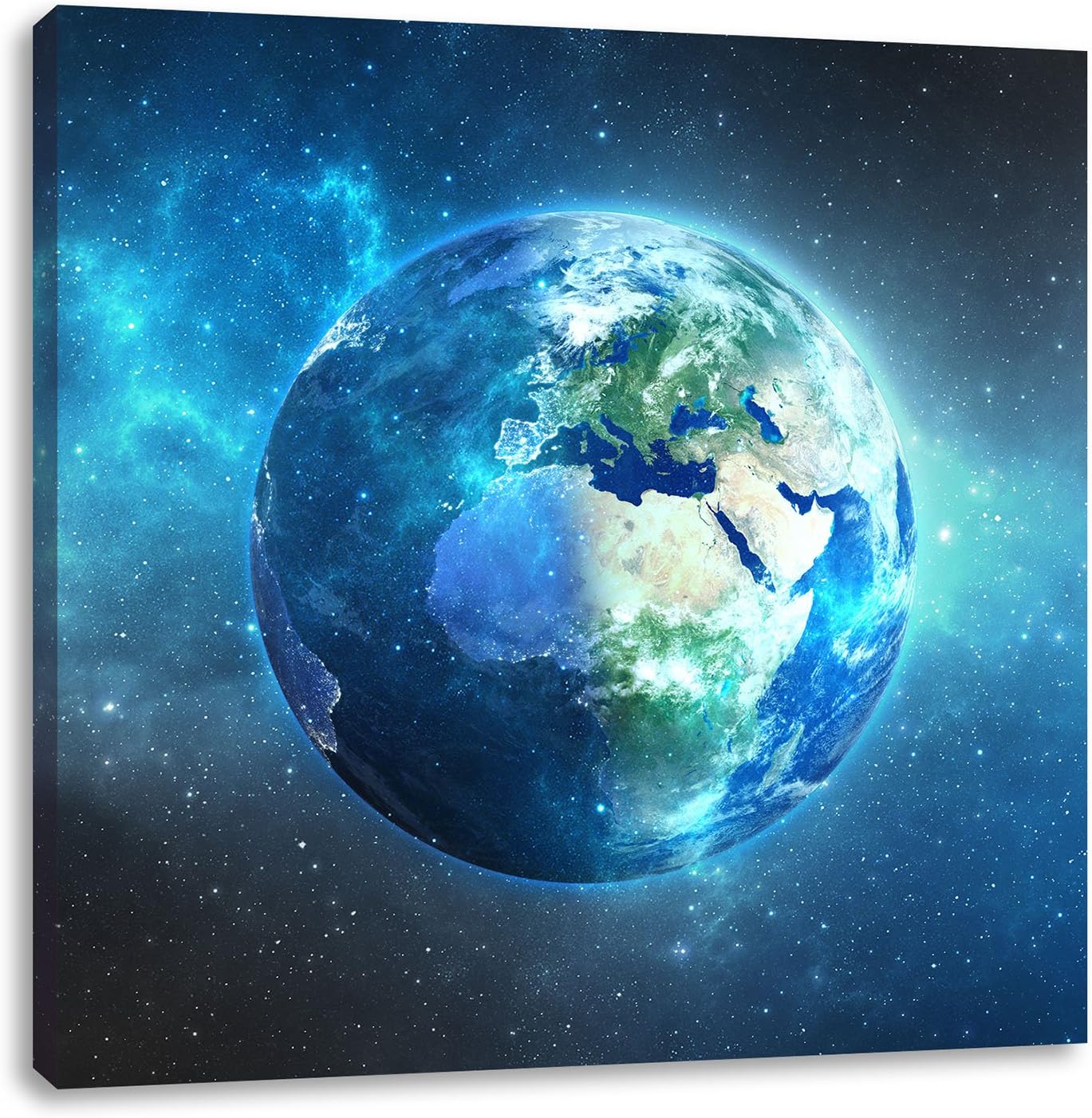 Pixxprint Ölgemälde Der Kleine Prinz 70x70 Cm - Leinwandbild Quadratisch