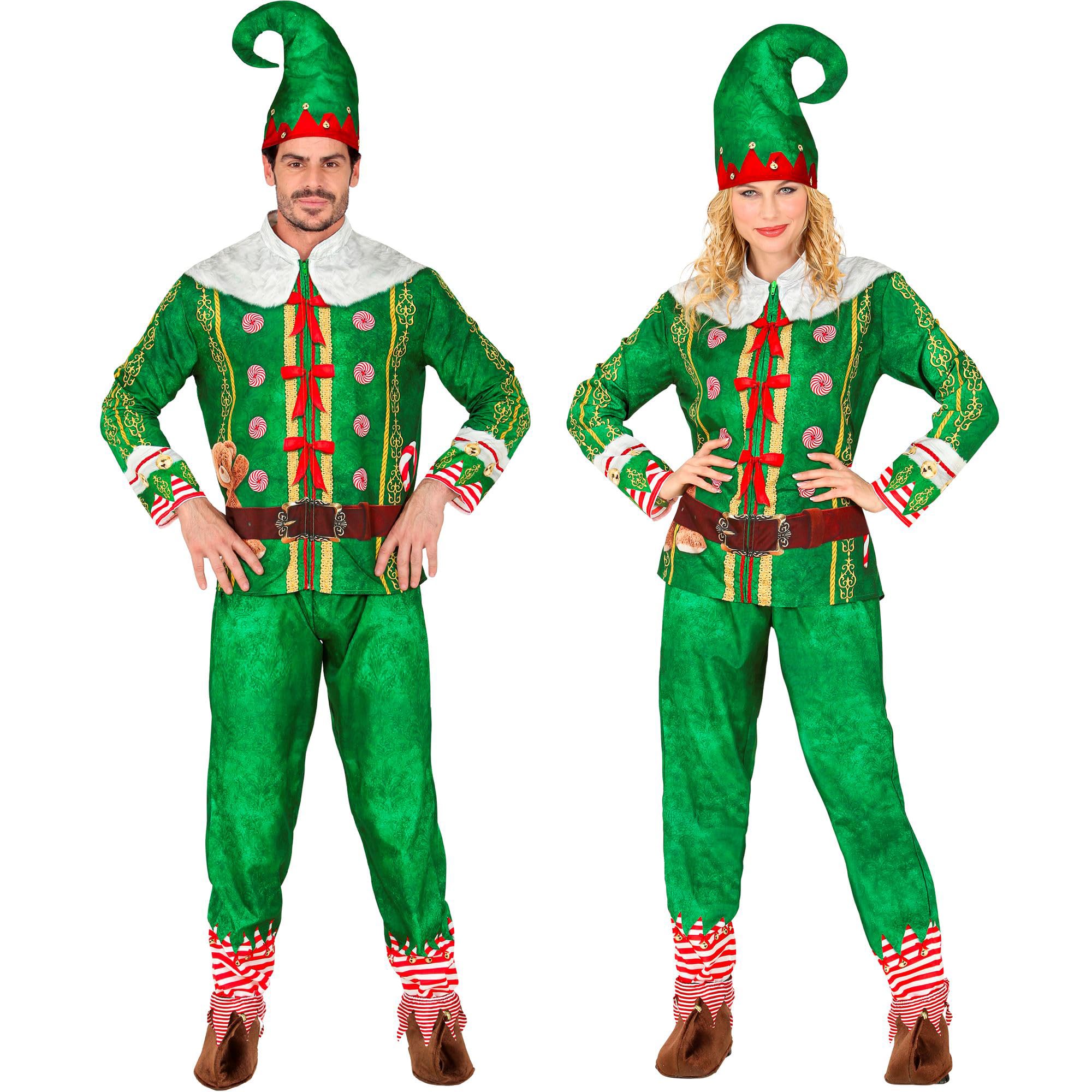 W WIDMANN MILANO Party Fashion 15862 Elfen Elves Fast Costume, Green, M