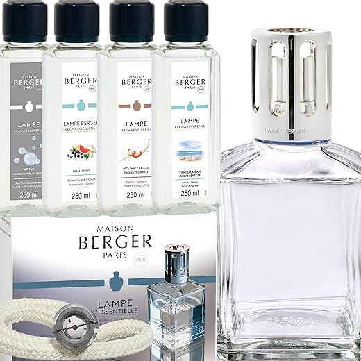 Lampe Berger Starterset XXL Cube inkl. Duftpaket mit 4x 250ml Duft Geschenkset in Geschenkkartonage als Winter Edition