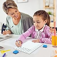 Vista 5 de Scribbledo Tabla de práctica de escritura con borrado en seco para niños, pizarra blanca para trazado de letras del alfabeto de 9 x 12 pulgadas