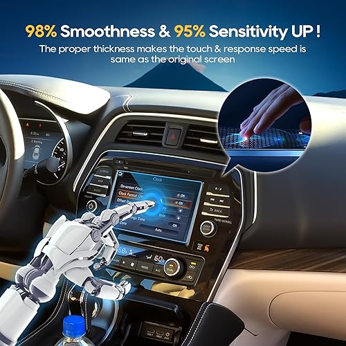 Miniatura 5 de LFOTPP Protector de pantalla de cristal para Nisasn Maxima (2016-2024)Murano S (2016-2024)Nisasn Kicks SV SR (2021-2024)Nisasn Versa SR (2020-2024)