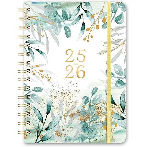 2025-2026 Planner - July 2025-June 2026 Planner, 2025-2026 Planner Weekly and Monthly, 6.4'' x 8.5'', Weekly Monthly Planners with 12 Colorful Tabs, Functional Pages