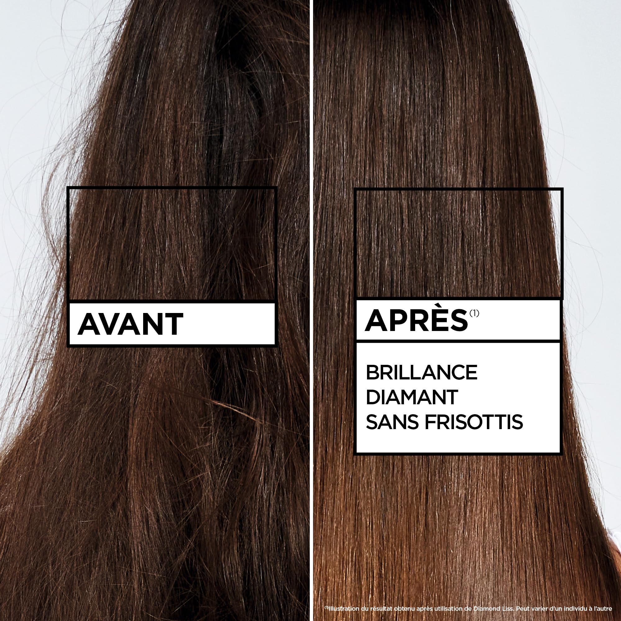 Garnier Fructis Diamond Liss - Spray Cheveux Lissant Brillance Diamant pour Cheveux Lisses & Brillants - Thermo Protecteur - Kératine Végétale & Huile d'Argan - Anti-Frisottis - Anti-Humidité - 150 ml
