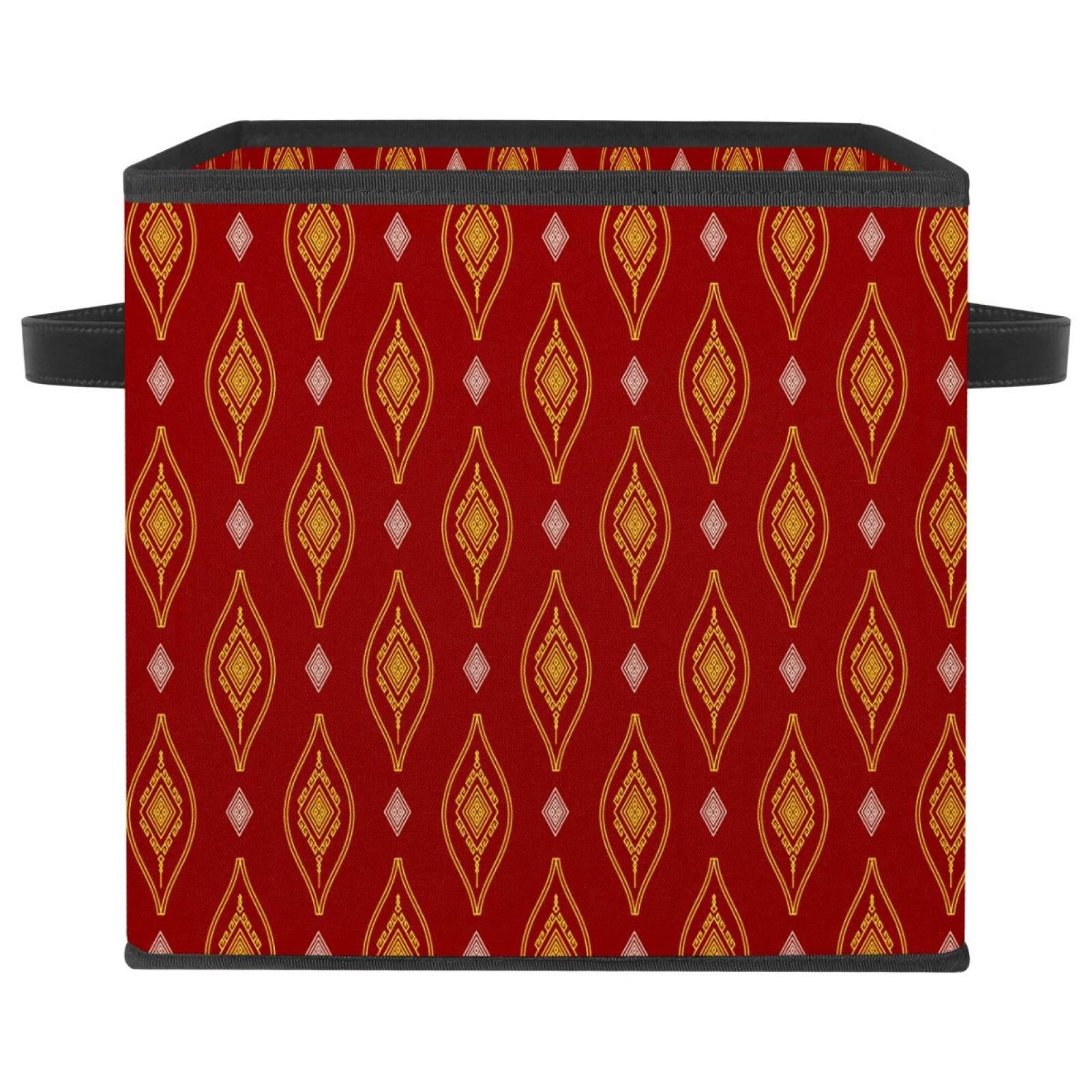 Boîte de rangement pliable pour chambre et placard motif bohème