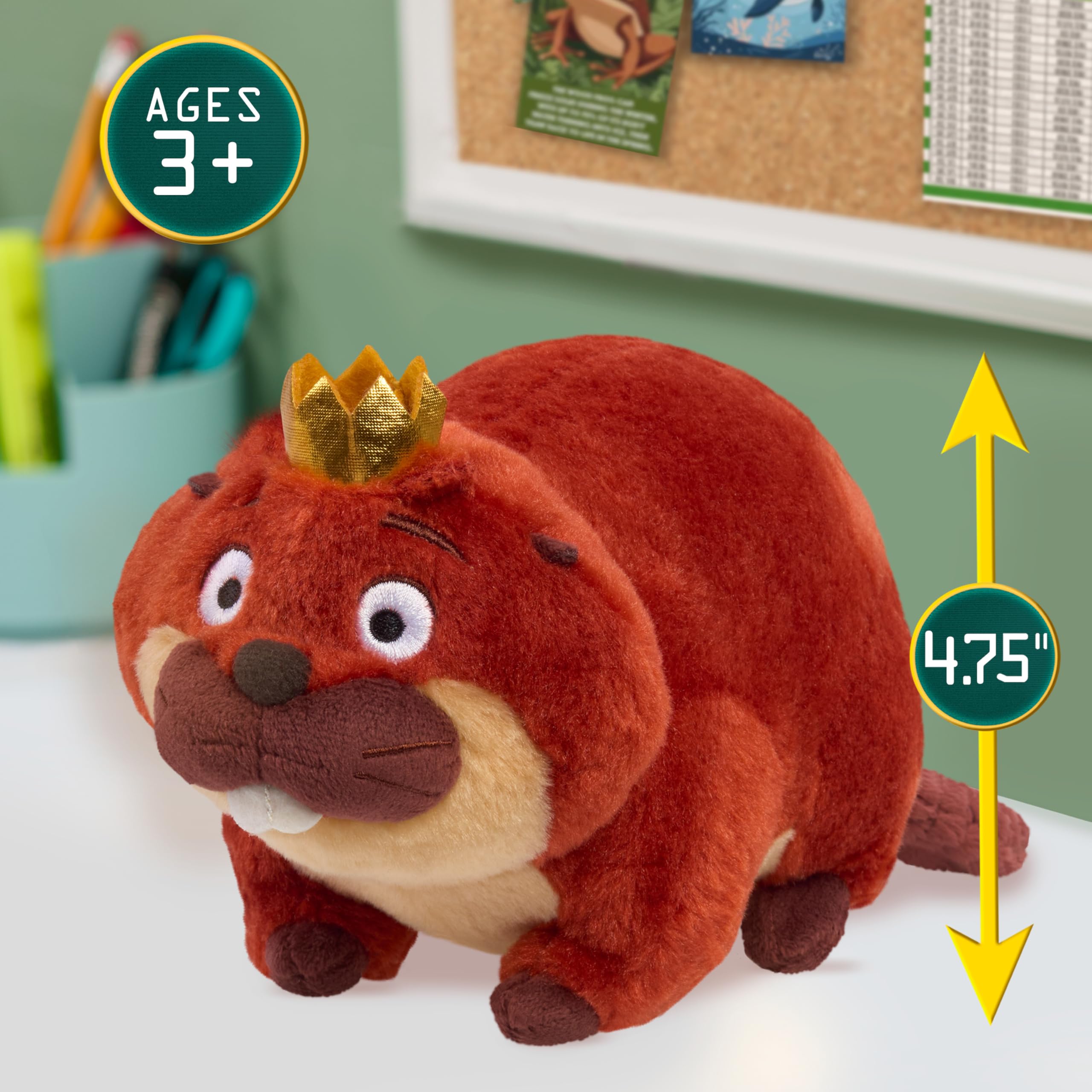 Disney and Pixar's Hoppers Small Plush - King George Collectible Plush Toy for Kids and Movie Fans, Inspired by The Hoppers Movie, Kids Toys for Ages 3 Up by Just Play - 5