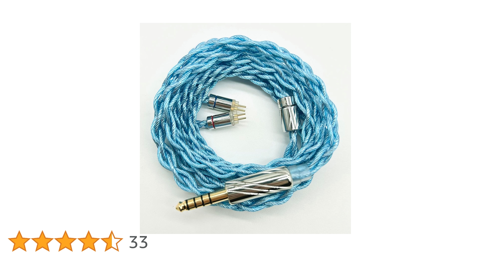 Amazon | 【BIGMANGO-ALLBLUE】2pin4.4mm銀メッキケーブル 2pin