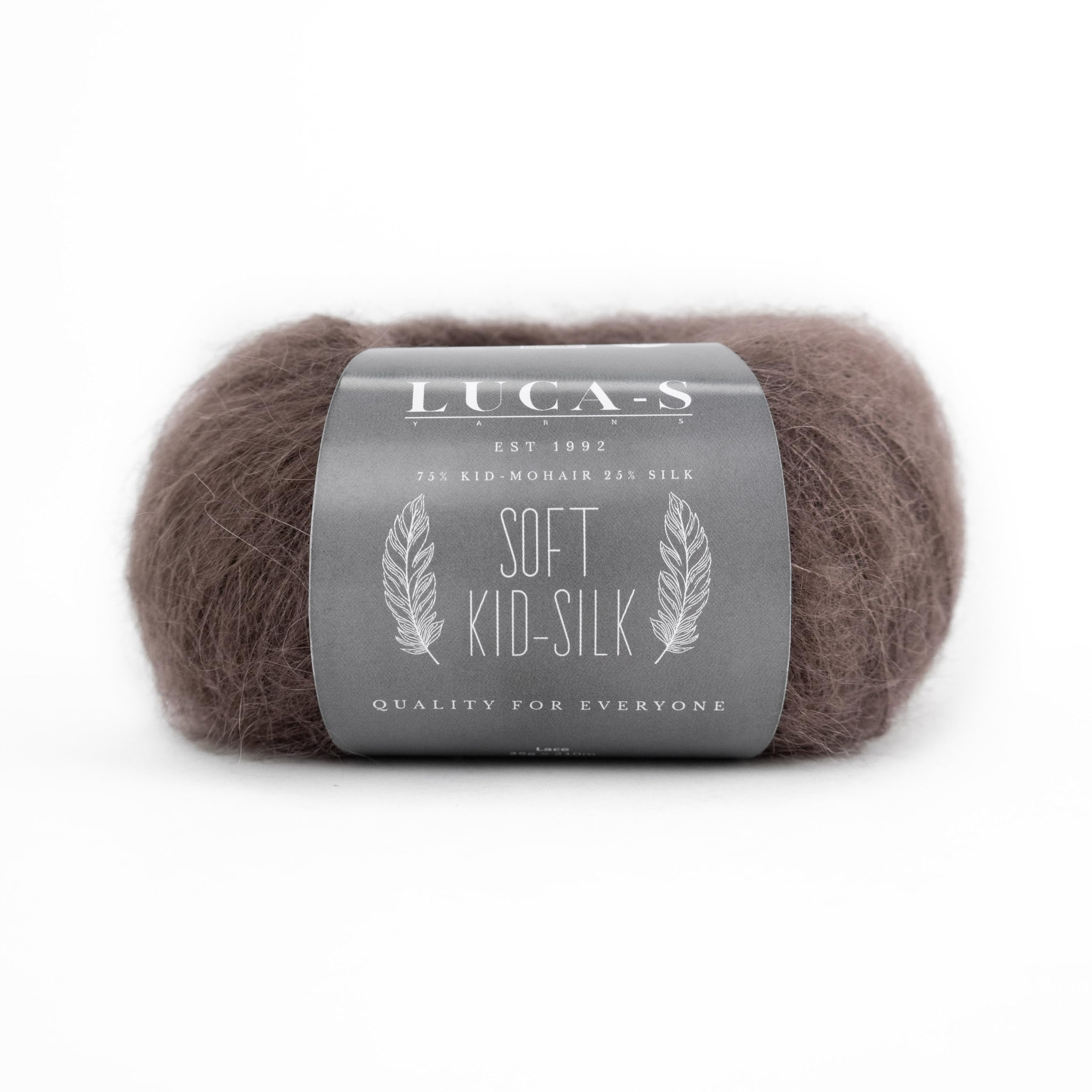 Set di 10 gomitoli di morbido filato di mohair e seta per lavori a maglia e uncinetto, 75% mohair 25% seta, 25 g (0,9 oz) Filato soffice e arioso