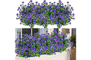 Hanging Artificial Faux Window Box Flowers Outdoor