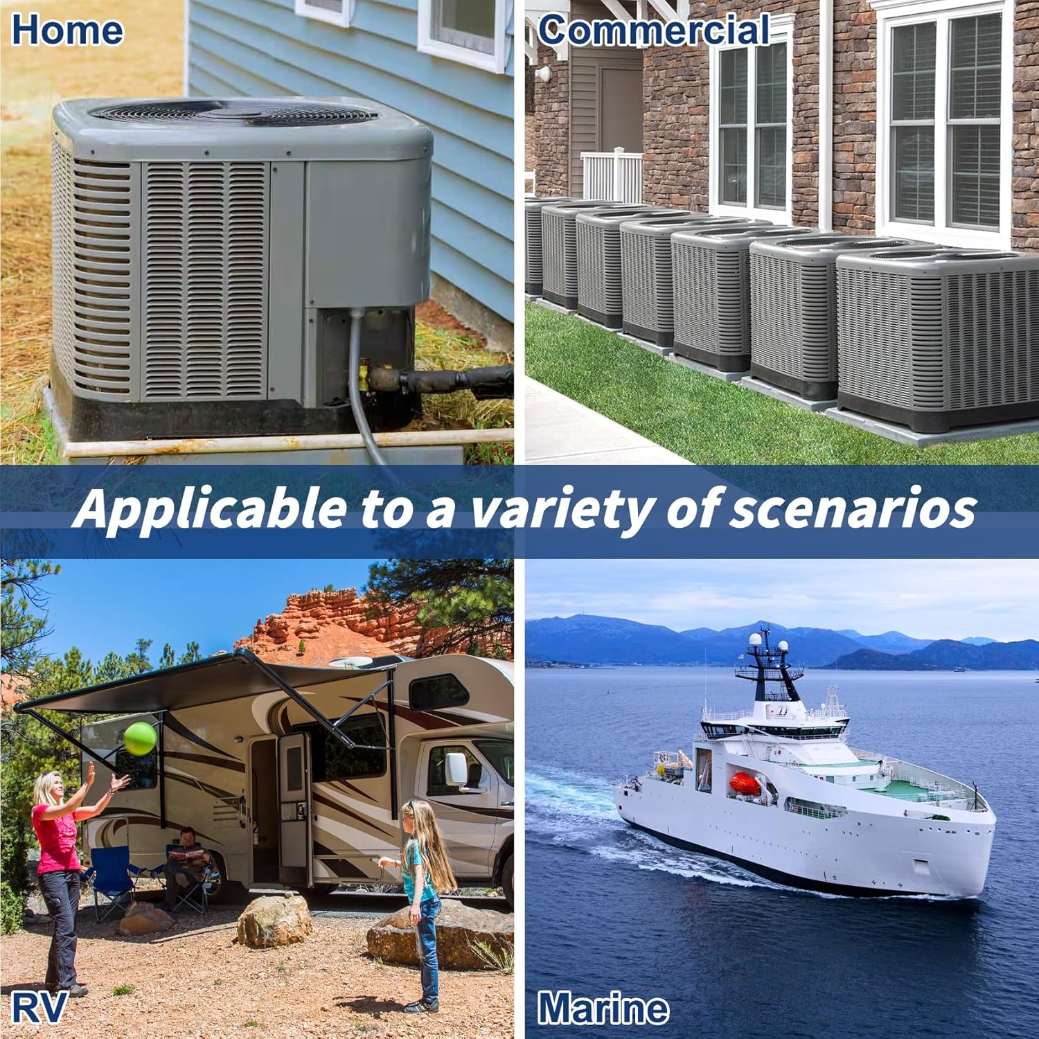 Soft Start Kit for Air Conditioner, 16-32A AC Soft Starter Kit for 4-7 Ton Units Suitable for Home/Commerce/RV, Reduces HVAC Startup Voltage & Current Impact, 240V