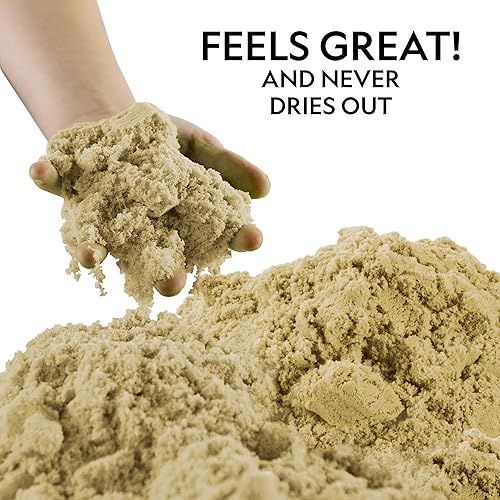 Miniatura 3 de NATIONAL GEOGRAPHIC Play Sand - Kit de arena a granel de 24 libras con 12 moldes de castillo (natural), una actividad sensorial divertida