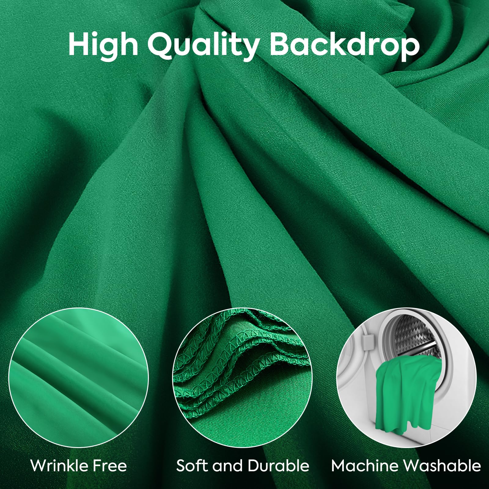Schermo verde con supporto 1,5 x 2 m, schermo verde con sfondo regolabile Supporto per fotografia, streaming, gaming, Chroma Key, Foto Studio Video, Ritratto Headshot Fotografia