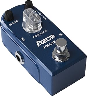 AZOR Vintage Phaser Guitar Effect Pedal Mini Pedal Pure Analog Processor with True Bypass AP-301