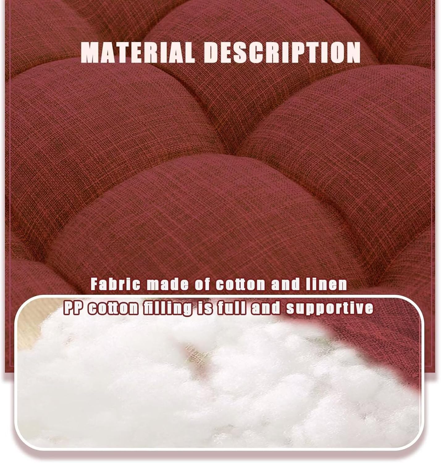 Set of 2 Light Green Floor Cushion for Adult Tufted Round Seat Cushions for Tatami Living Room 18.8 x 18.8 Inch Meditation Floor Pillows