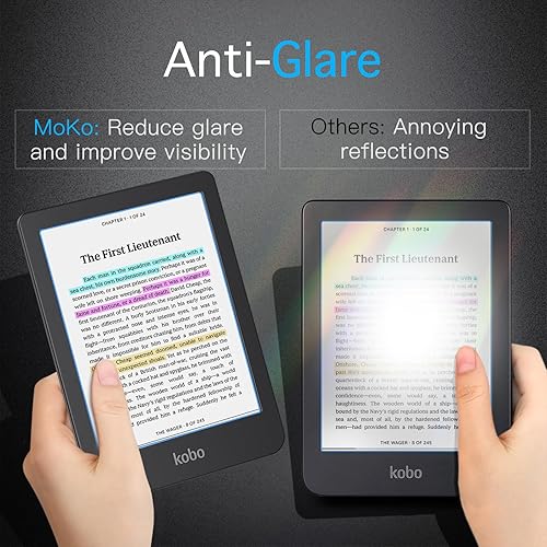 Miniatura 2 de MoKo Paquete de 2 protectores de pantalla para Kobo Clara 2E de 6 pulgadas 2022 película protectora de PET de alta calidad antirreflejos protector