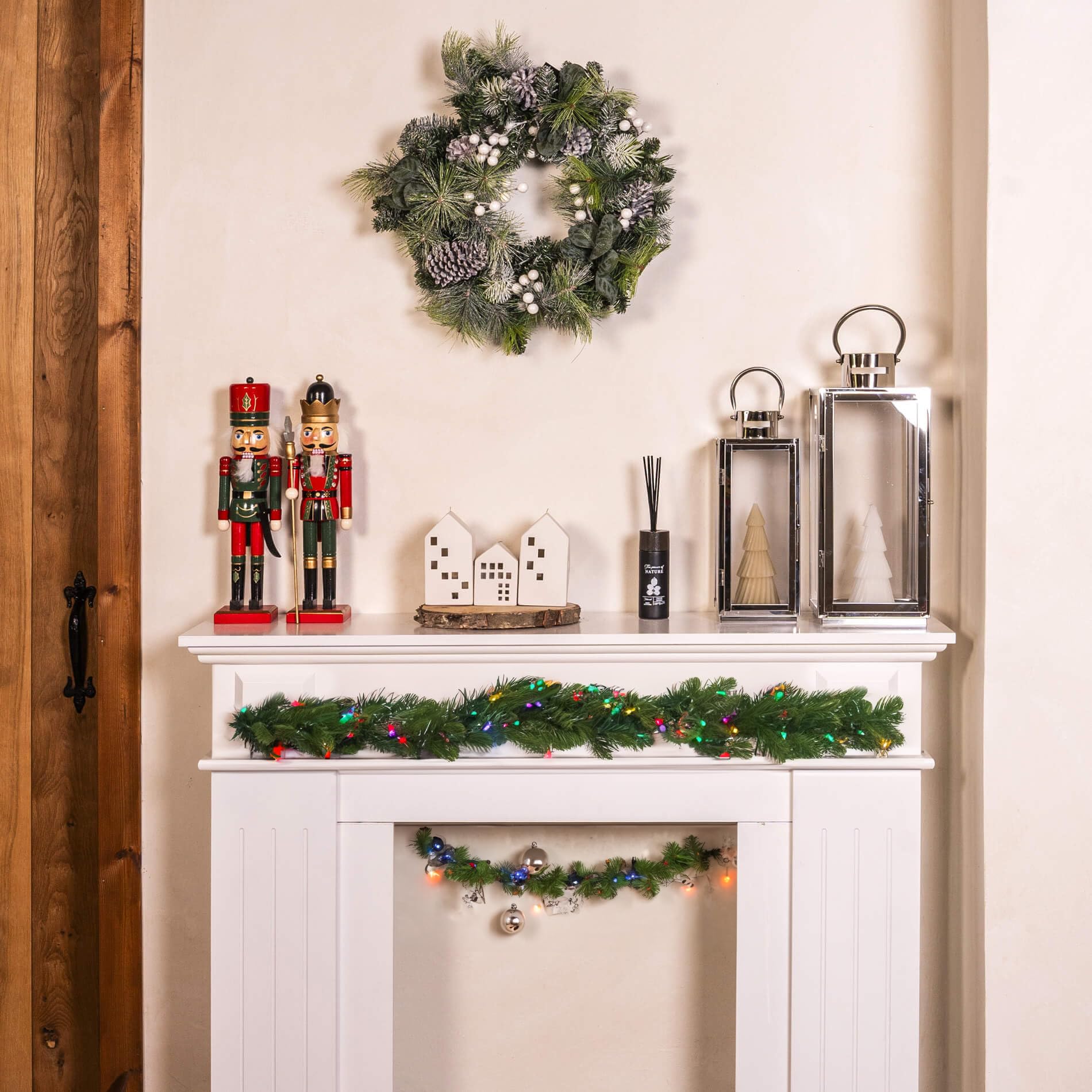 Rebecca Mobili Albero Finto Stretto, Alberi Di Natale Artificiali, Pvc Supporto Plastica Verde, 497 Rami, Addobbo Casa Bar Ristorante - Misure: 150 x 69 x 69 cm (HxLxP) - Art. RE6754