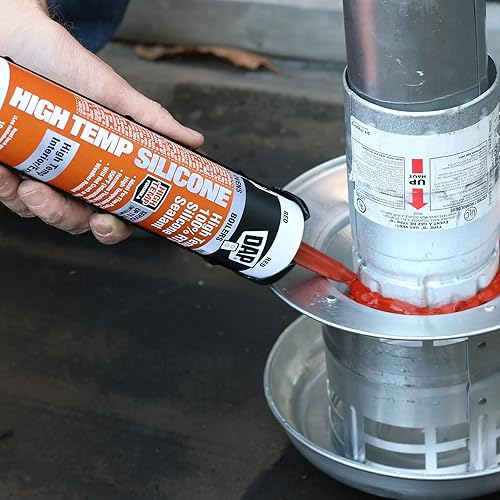 Miniatura 6 de DAP Sellador de silicona 100% RTV de alta temperatura, 10.3 onzas, rojo (7079808013)