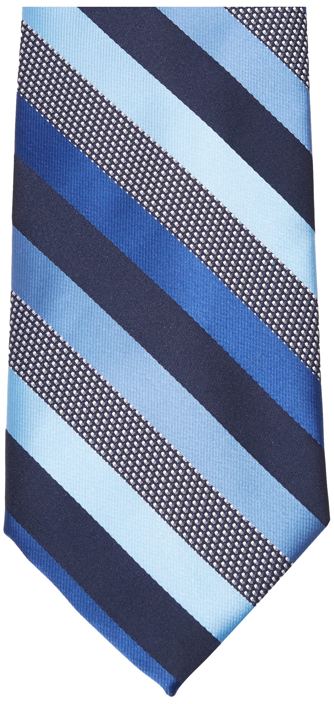Conjunto de corbata a rayas de microfibra para hombre, marino 2