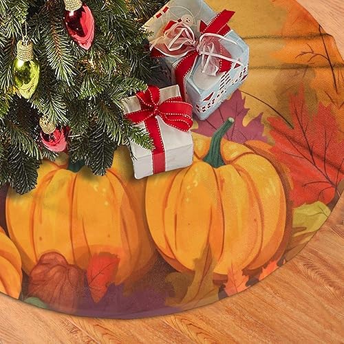 Miniatura 3 de Faldas de árbol de Navidad de arce otoñal, faldas de árbol de Navidad de 36 pulgadas, faldas de árbol de Navidad de Acción de Gracias, tapetes de