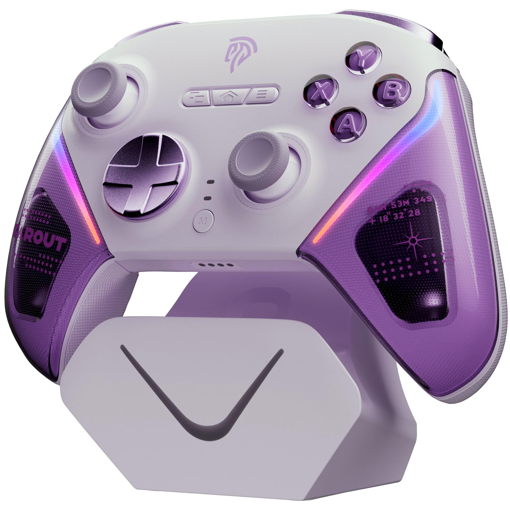 EasySMX D10 PC Controller - Elite Wireless Bluetooth Pro Controller with TMR Joystick, Dual-Mode Triggers & Full Mechanical Buttons, 1000Hz Polling Rate, RGB Lighting for PC/Switch/Android/iOS