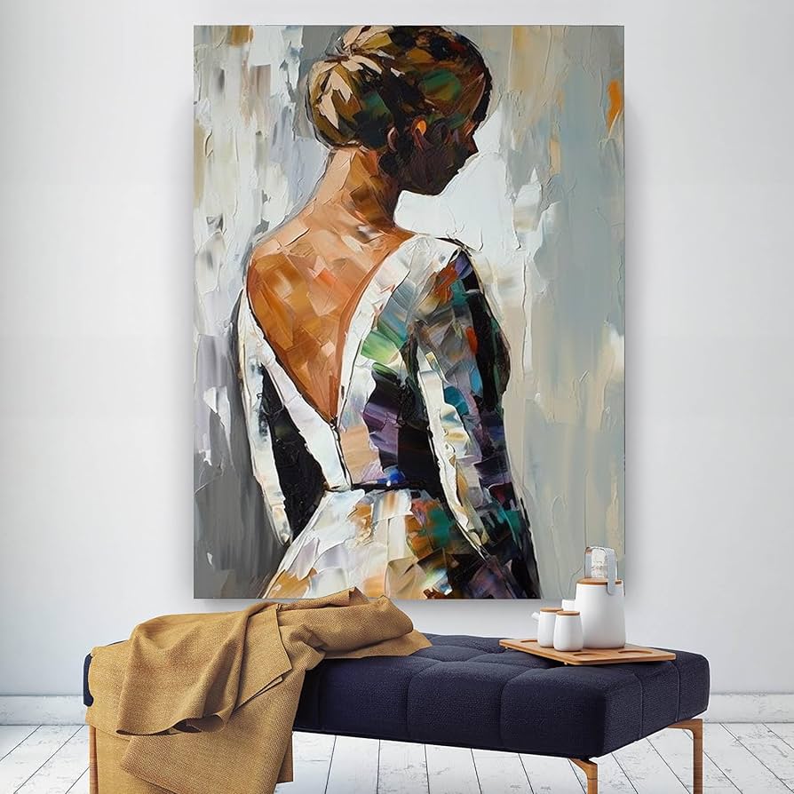 愛の部屋 F15 油彩画 人物画 oil painting art 愛の部屋 F15 油彩