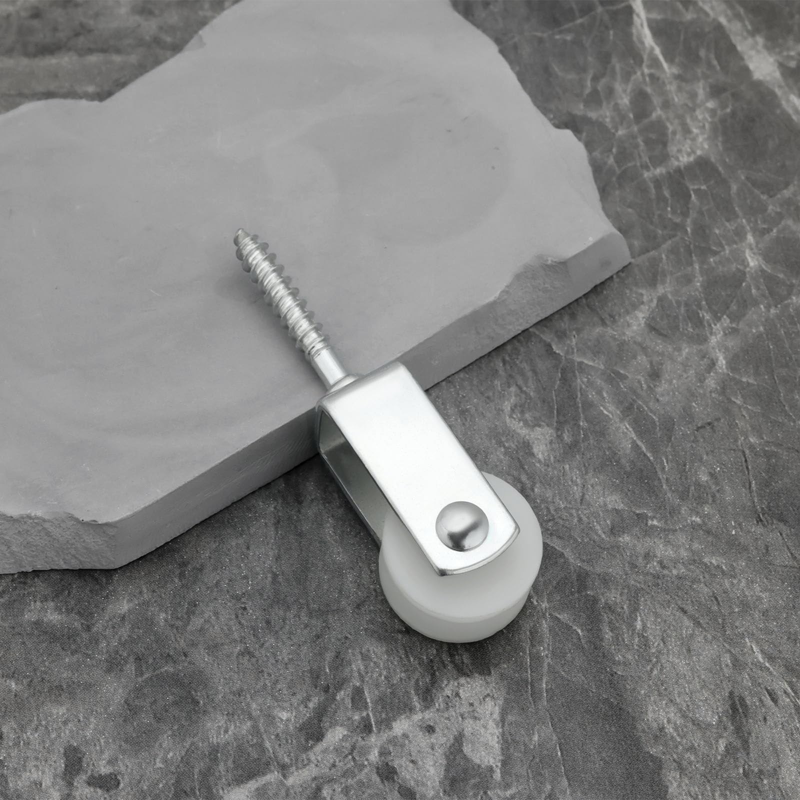 Create idea 10 Stück 25 Mm Seilrolle aus Nylon Zum Aufhängen von Wäscheleinen für Innenterrassen Balkone Dachwände Installationen 38x6 Mm