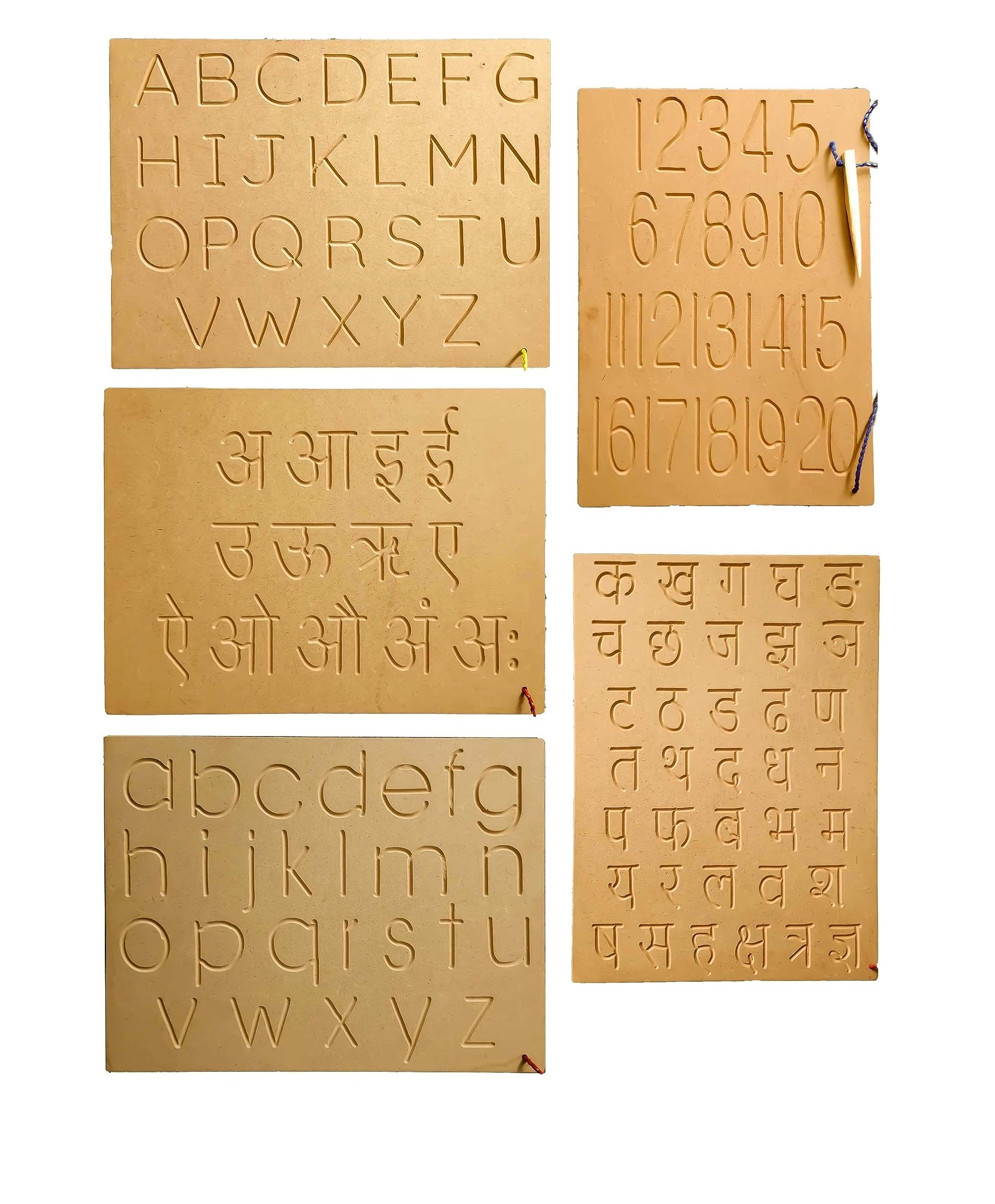 RCW Educational Wooden Tracing Board for Kids | Handwriting and Learning Slates for Children | Set of 5 Capital, Small, Hindi Ka Ka, Number, Varnamala (B0CVVSXYJS) Amazon Price History, Amazon Price Tracker