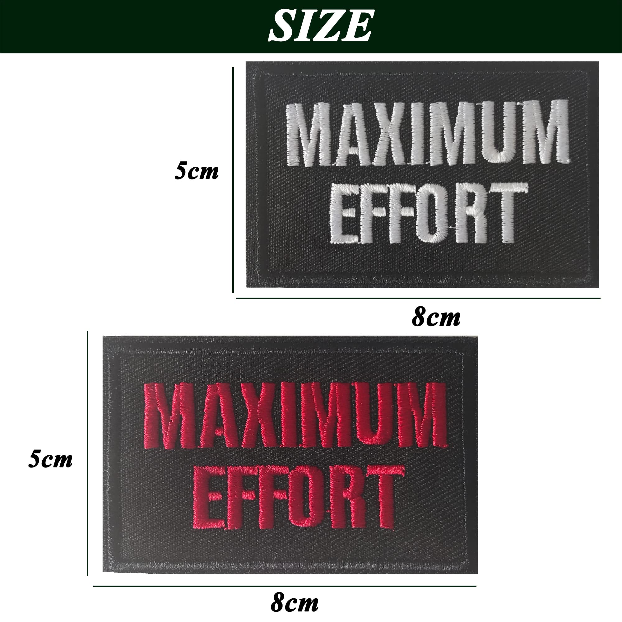 TXSN 2PCS No Photo Please Patches - Image 4
