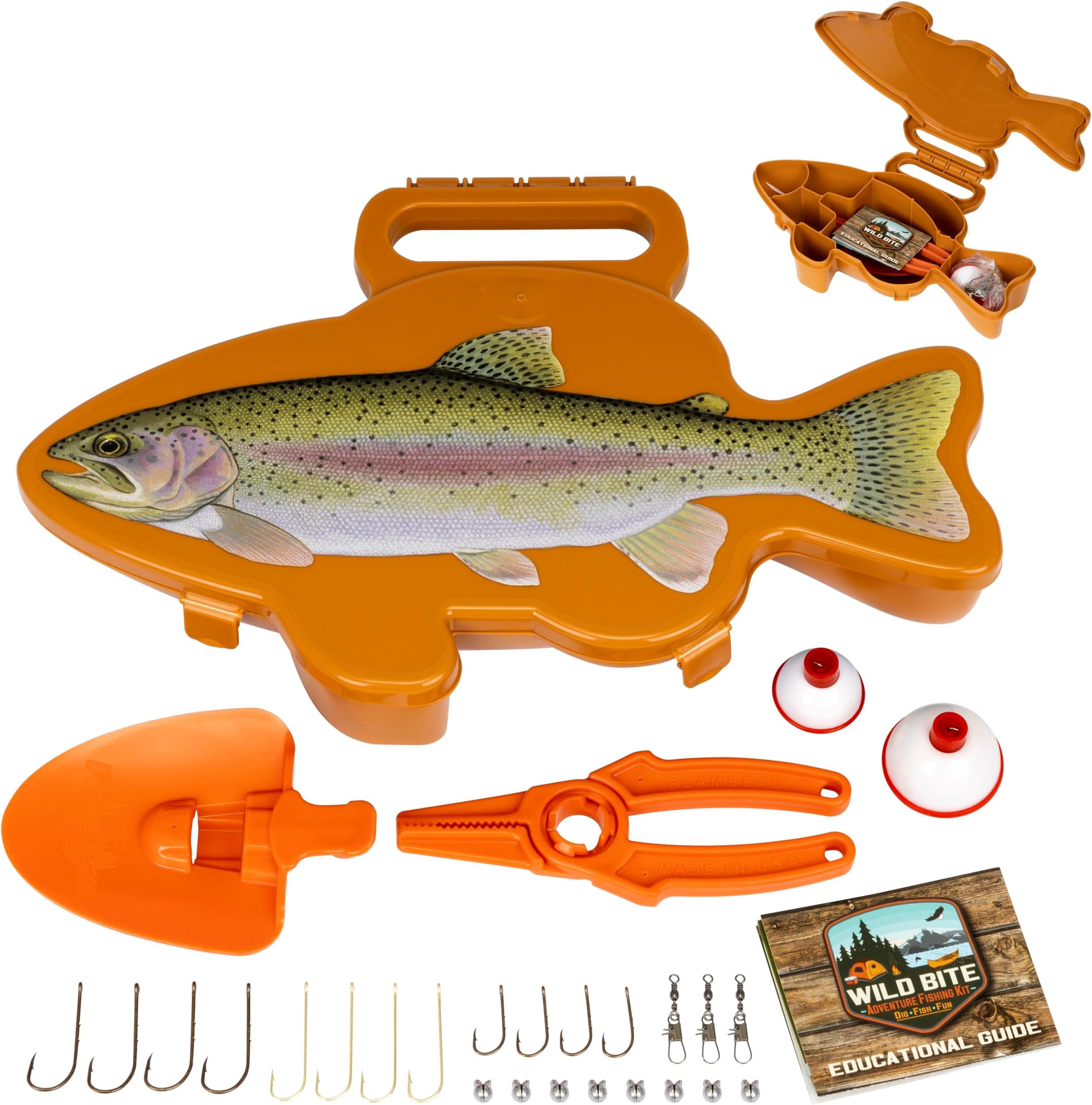 Amazon.com : Flambeau Outdoors Wild Bite Tackle Box Kit with 25