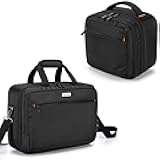 CURMIO Projector Carrying Case with Laptop Compartment, Double Layers Mini Projector Carrying Bag Compatible with DR.J Professional and QKK Mini Projector