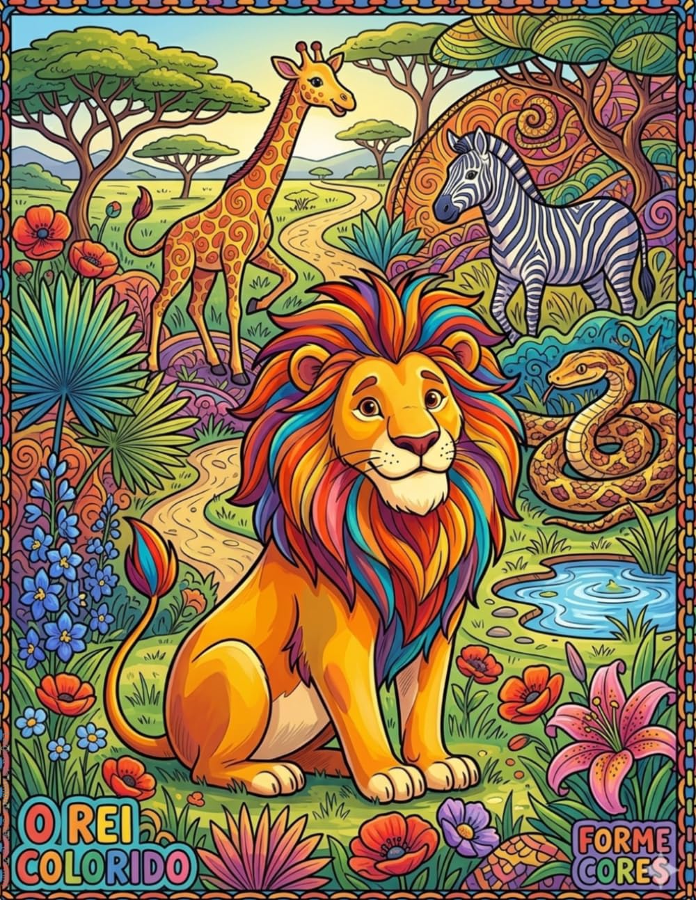o rei colorido: colorindo e divertindo