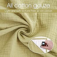 Vista 2 de Cubierta de lactancia de muselina para lactancia materna del bebé, Verde