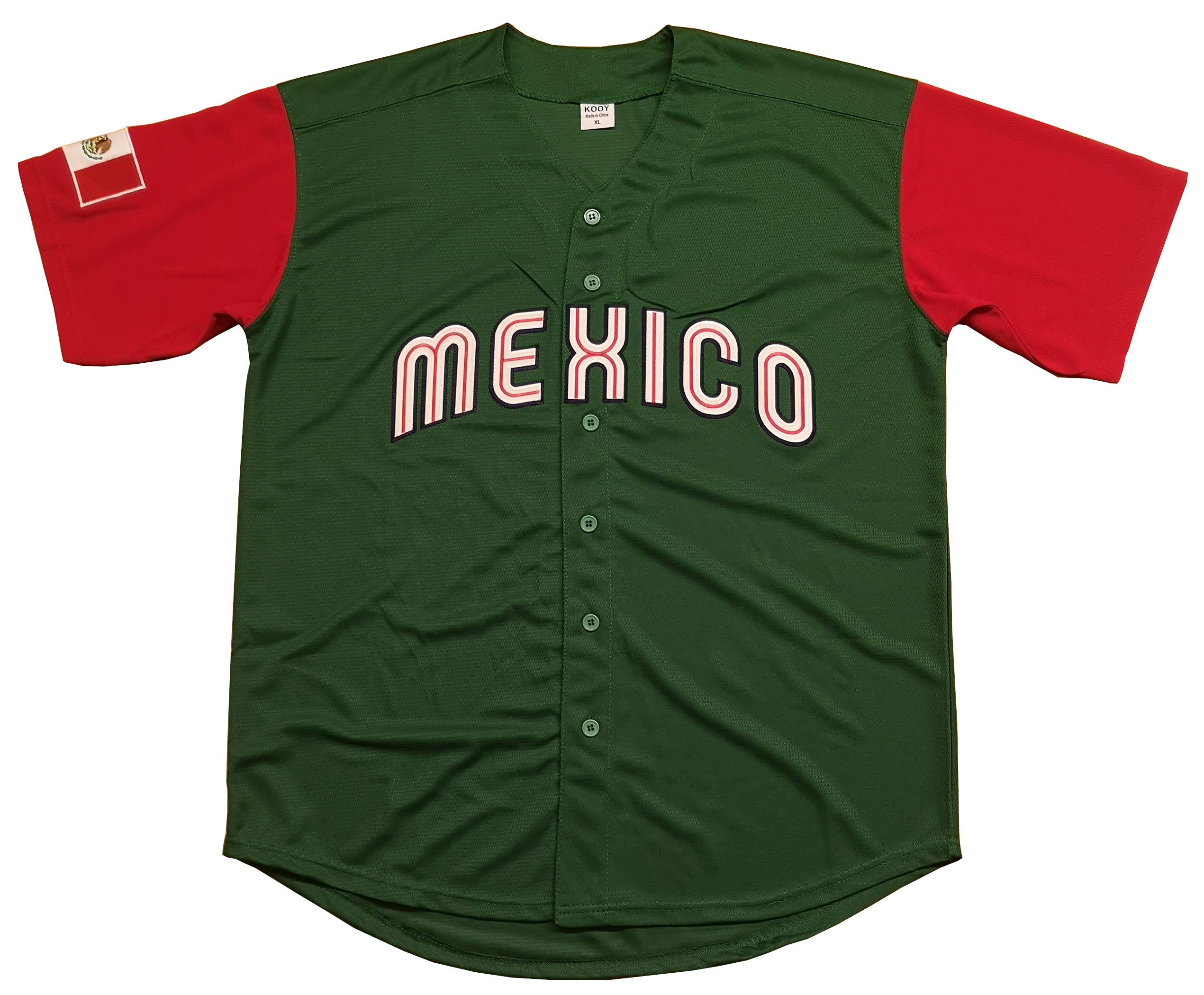 EXIGENTMexico Mexican Baseball Retro 90's Baseball Jersey Christmas Summer