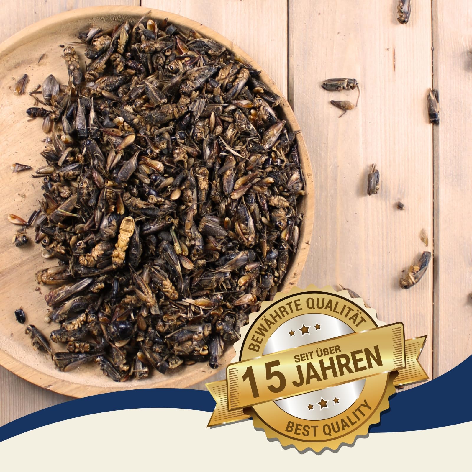 Lyra Pet® 10 kg Heimchen getrocknet Vogelfutter Wildvögel Nager Reptilien | Reich an Proteinen & Mineralien - Nährstoffreiche Ergänzung zum Hauptfutter - Idealer Energiespender - Natürliches Futter