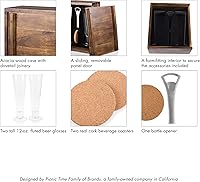 Vista 4 de PICNIC TIME Brown Pittsburgh Steelers Pilsner Beer Set de regalo para 2