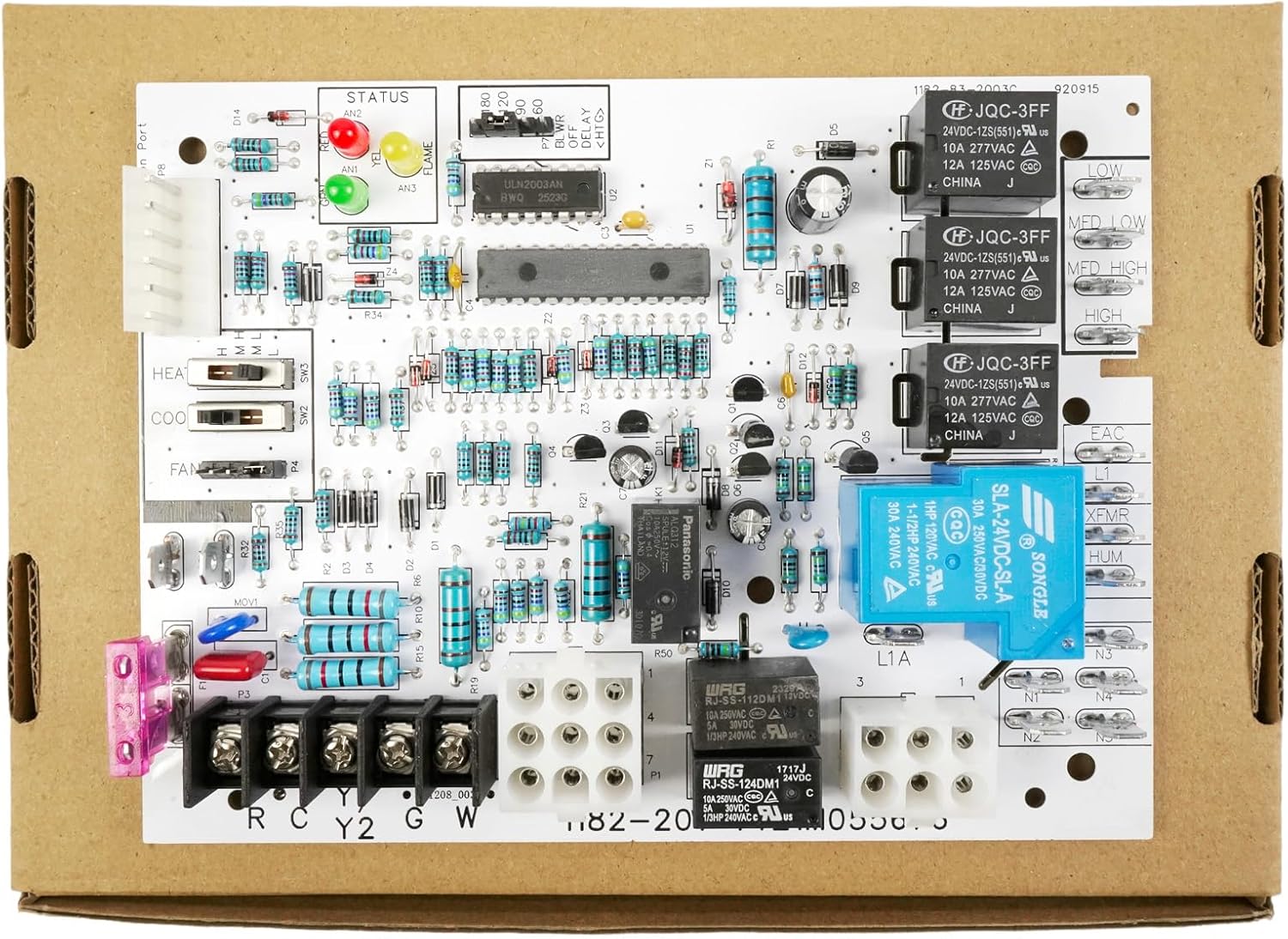 920915 Furnace Control Board - Direct Replacement for Nordyne 624742 904840 624690 1182-201 624844 Compatible with Intertherm Miller Tappan Frigidaire Gibson Single-Stage Gas Furnace