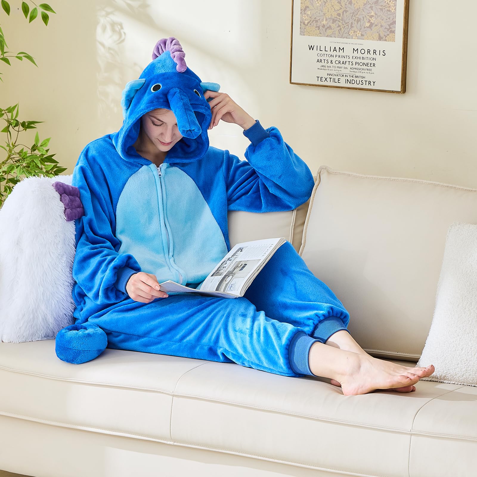 Condition photo showing New/Like New for NEWCOSPLAY Unisex Adult Onesie Pajamas Animal One Piece Costume Cosplay Sleepwear