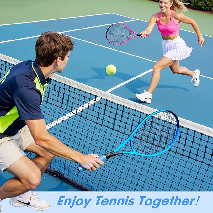 Raquetas de Tenis AboveGenius Neon 2 Pack para Adultos - 27" miniatura 9