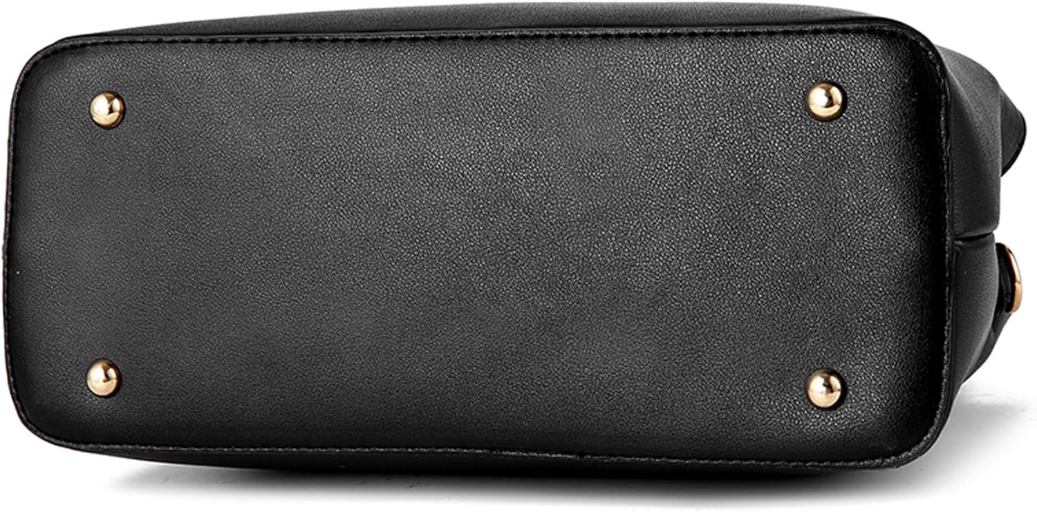 Dreubea Women's Leather Handbag Tote Shoulder Bag Crossbody Purse