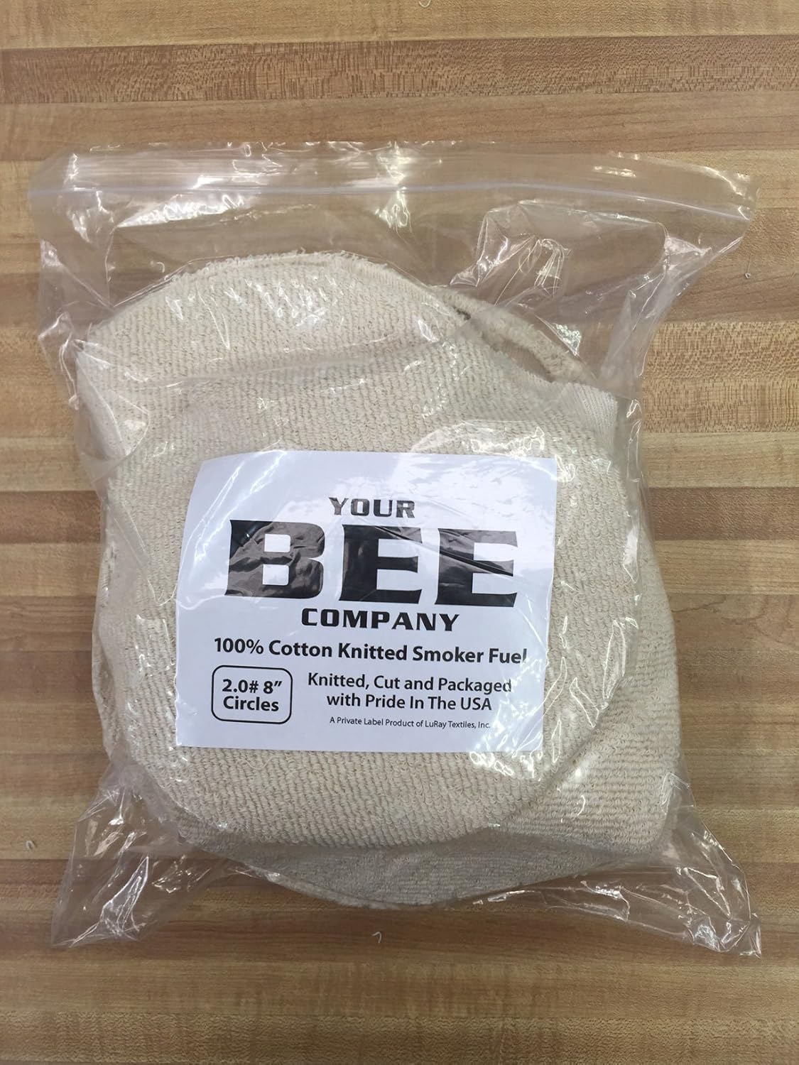 Bee Smoker Fuel 100% Cotton Knitted Smoking Circles 8" - By the Pound (6)