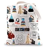 G2TUP Sing Me a Song Canvas Market Tote Scotland Gifts for Readers Scottish Reusable Shopping Bag
