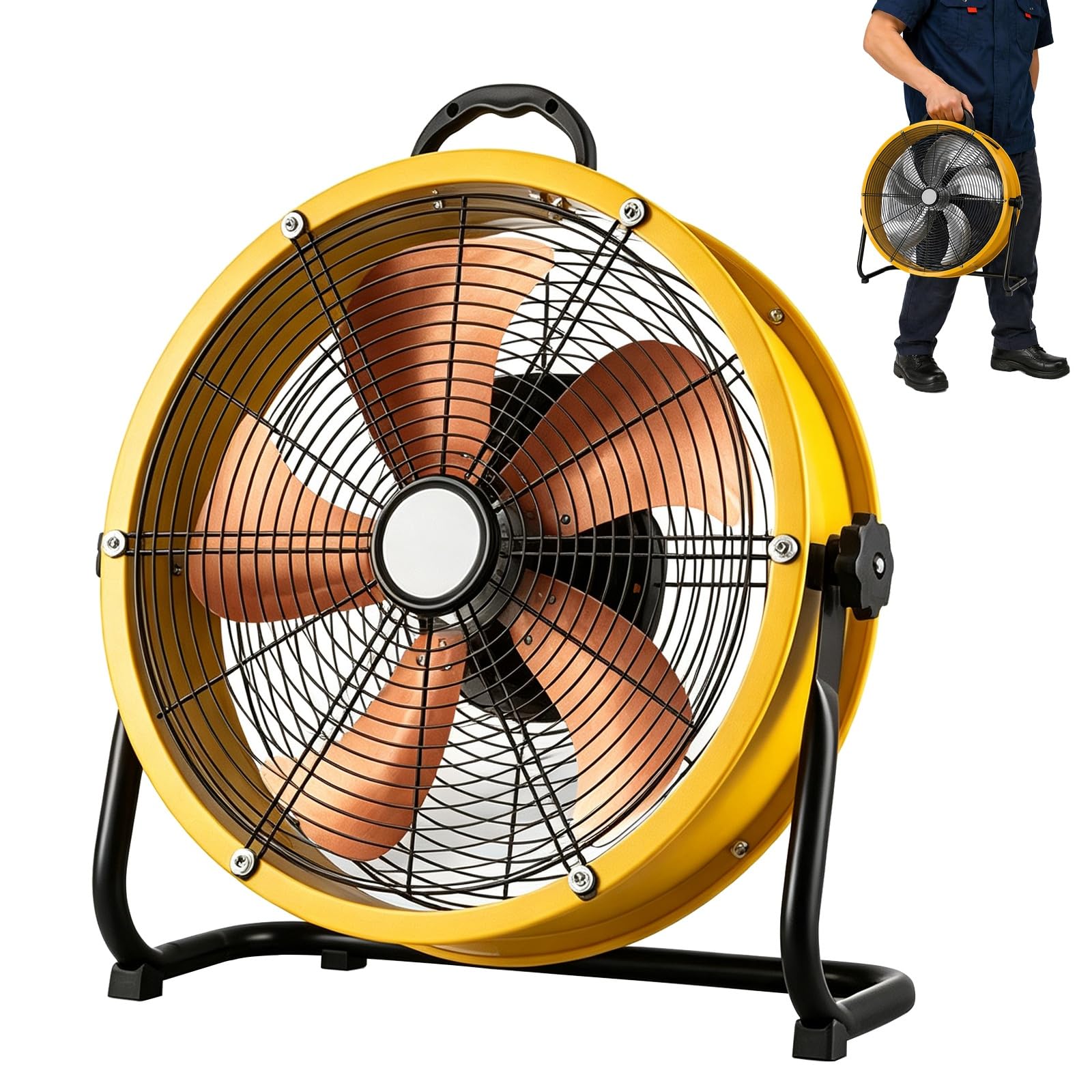 Ventilatore industriale a tamburo, circolatore d'aria ad alta velocità