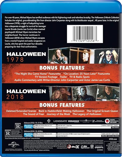 Amazon Halloween 2 Movie Collection Blu Ray 映画