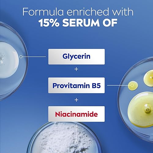 Miniatura 6 de NIVEA - Crema corporal intensamente reparadora para piel seca con glicerina, provitamina B5 y niacinamida, hidratación de 72 horas, hidratante