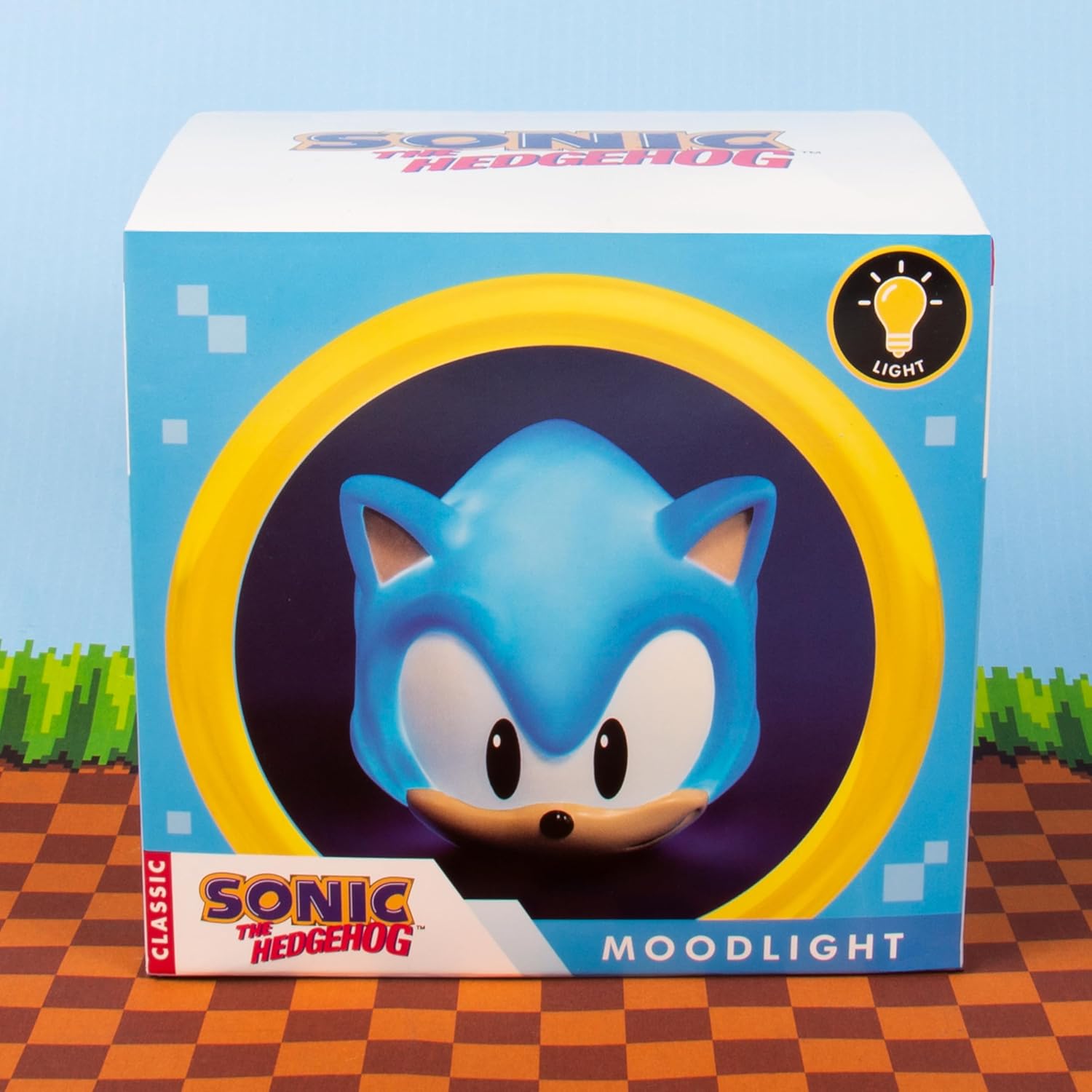Sonic The Hedgehog 3D Shaped Transducer Mood Light.Sonic Soft Glow Night Light.Shaped Gaming Light.Officially Licensed Sonic The Hedgehog Merchandise