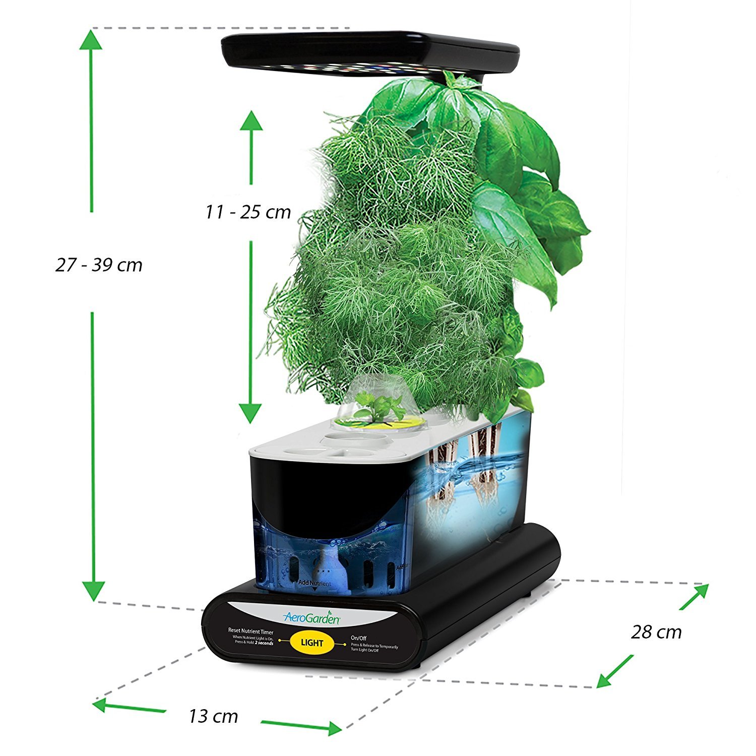 Miracle-Gro AeroGarden Sprout LED avec kit de capsules de graines d’herbes gourmets (noir)