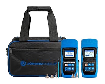 Jonard Tools FPL-5050 Fiber Power Meter & Optical Light Source Kit -50 to +26 dBm, Single-Mode- 2025 Model