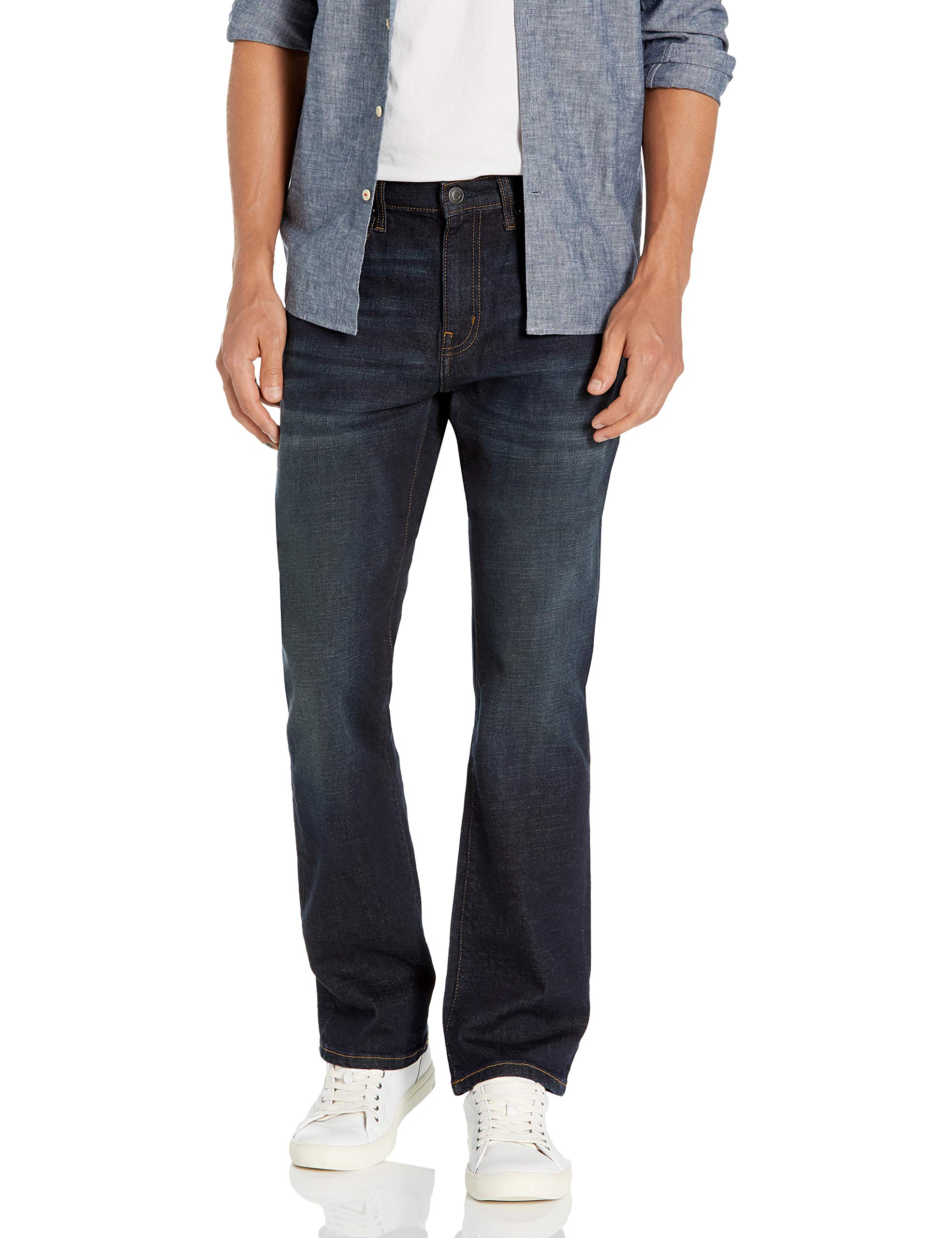 Amazon Essentials Jeans Slim Fit Elasticizzati, Bootcut - colori fuori produzione Uomo